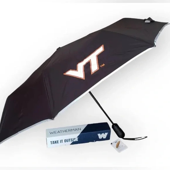 Weatherman Travel Umbrella Virginia Tech Hokies - Picture 1 of 4